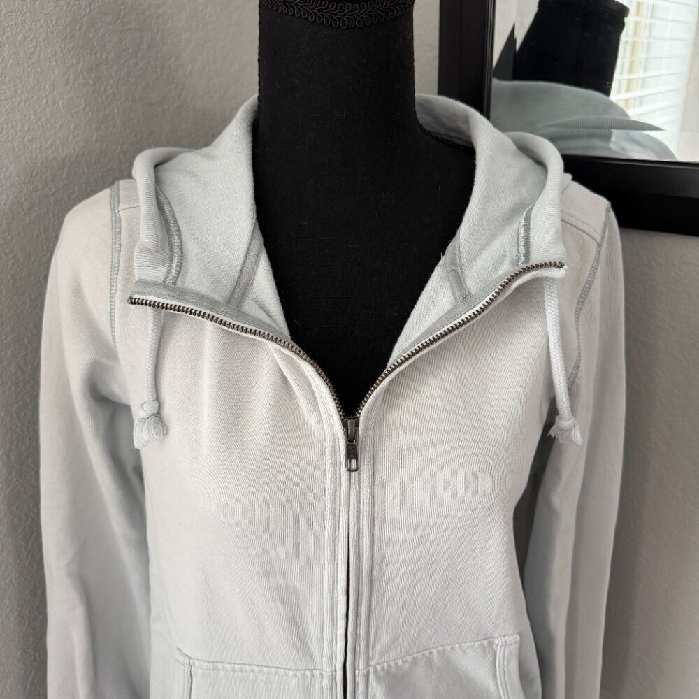 MADEWELL Full Zip Hoodie Sweatshirt Jacket Light Blue Small - Picture 4 of 14